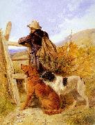 Richard ansdell,R.A. The Gamekeeper USA oil painting artist